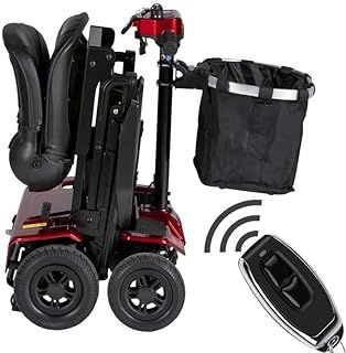 Falcon Auto Folding Mobility Scooter with Remote Control and Lithium Battery - Green Power (10 Miles - Lithium Battery)