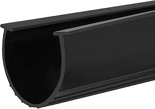 sourcing map 3 m Garage Door Seal Bottom Weather Seal with 8mm T Ends, Rubber Weather Stripping for Weatherproofing, Buffering, Seal Replacement