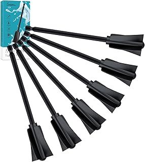 Resin Mixer Paddles, Suzzam 6 Pcs Epoxy Mixing Paddle Paint Mixer for Drill, Reusable Paint Stirrer for Resin, Silicone Mixing, Paint