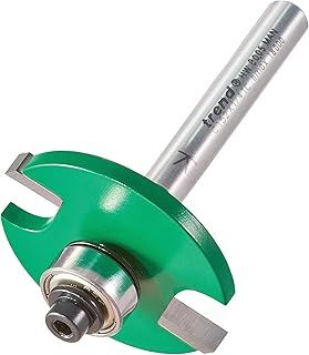 Trend CraftPro Bearing Guided Biscuit Jointer Router Cutter Bit, 1/4 Inch Shank, 4mm Cut Length For Biscuit Sizes 0, 10, 20, Tungsten Carbide Tipped, C152X1/4TC