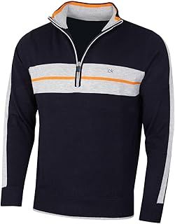 Calvin Klein Golf Mens 2025 CK Vertex Half Zip Neck Sweater Pullover