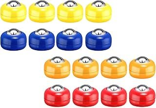 LOVIVER 16x Mini Shuffleboard Pucks Shuffleboard Table Pucks Curling Accessories Replacement Diameter 25mm Indoor Shuffleboard Games Pucks for Home