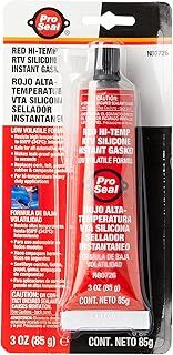ProSeal Sealpro 80726 High Temperature RTV Silicone Instant Gasket, Red