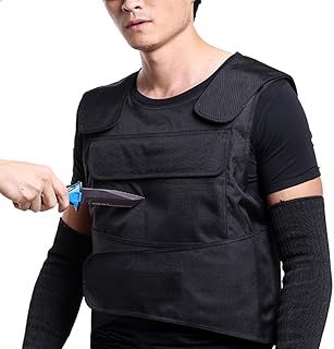 YD Body Armor Anti Knife Stab Front and Back Armor Proof Vest Concealed Vest Free + Knife Proof Cut Resistant Work Gloves