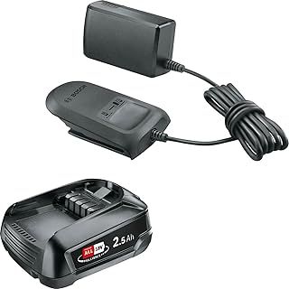 Bosch Battery and Charger Starter-Set 18V (1x Battery 2.5 Ah; Charger AL 18V-CV; in Carton Packaging)