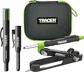 Tracer ProScribe Tool with Deep Hole Pencil, Lead Holster and Carry Case (DIY, Woodworking, and Carpentry Multi-Function Scribe Tool)