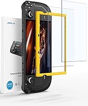JSAUX 2-Pack Screen Protectors Compatible with Steam Deck, Ultra HD Tempered Glass Protector 9H Hardness Easy to Install with Guiding Frame Scratch Resistant, Come with Toolkits