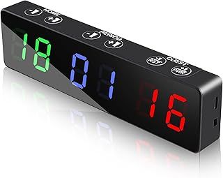 PELLOR Mini Digital Scoreboard, Portable Magnetic Electronic Scoreboard Built in Rechargeable Battery for Indoor&Outdoor Games