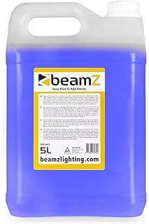 beamz FHF5H 5L High Density Water Based Haze Fluid - Odourless Haze Machine Fluid for Lighting Effects, Safe Haze Machine Liquid for Concerts, Theatrical Productions, & Events