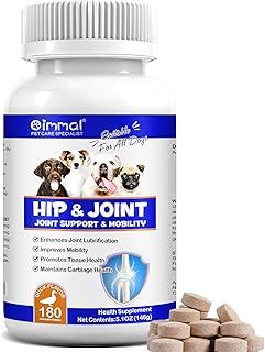 Joint Supplement for Dogs, 180PCS Dog Hip and Joint Support & Mobility Supplement, Glucosamine Chondroitin for Dogs with Desiccated Liver, Dicalcium Phosphate and MSM, Extended Joint Care