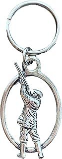 Shooting Man/Hunting Handcrafted from Solid English Pewter In the UK Key Ring