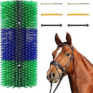 TwoWin Livestock Scratch Brushes, Full Massage Grooming Brush, Emotionally Soothing, Relieves Itching on Back of Livestock Brushes for Horse, Cattle, Sheep, Pig