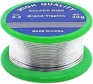 Solder,0.8mm Solder Wire Lead Free Sn99.3 Cu0.7 with Rosin Core for Electronic Electrical Soldering Components Repair and DIY(20g)