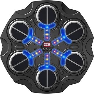 Music Boxing Machine,Boxing Machine Wall Mounted,Smart Music Boxing Machine with Boxing Gloves,Musical Boxing Equipment Punching Machine,Wall Target Training for Adult Kid Home Exercises ﻿