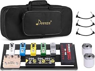 Donner DB-2 Portable Aluminum Guitar Effects Pedals Board and Waterproof Bag Set