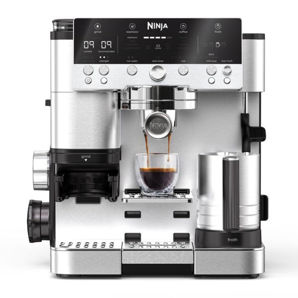 Ninja Luxe Premier 3-in-1 Coffee Machine, Latte, Silver, ES601UK