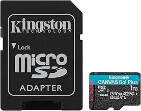 Kingston Canvas Go! Plus microSD memory card Class 10, UHS-I 1TB microSDXC 170R A2 U3 V30 Card + ADP