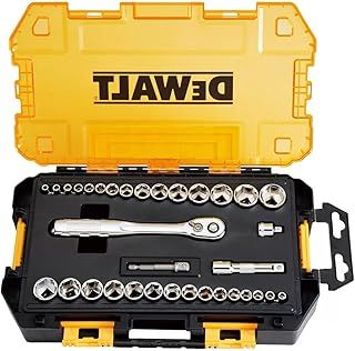 DEWALT® DWMT45034 Mechanics 1/4 in. and 3/8 in. Drive Socket Set (34 pc.)