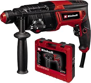 Einhell TC-RH 800 4F Rotary Hammer Drill | SDS Plus 4-in-1 Electric Drill - Drilling / Pneumatic Impact Drilling / Chiselling With and Without Lock | 800W, 2.5 Joule Impact Force, Speed Control