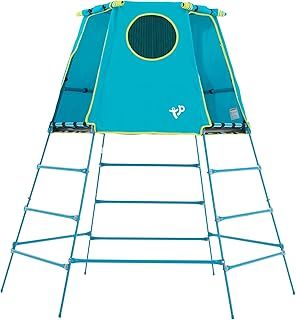 TP Toys Explorer Metal Climbing Frame with Platform & Den | TP852 | 18 Months-Low 12 Years-Full Height | Blue | Outdoor & Garden Toys for Kids