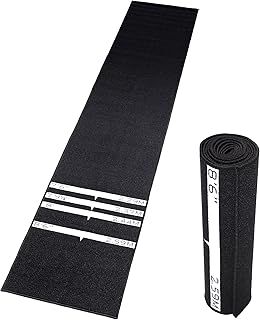 Jazooli 3m Dart Mat with 4 Standard Dart Throwing Distances, 300 x 60 cm Non Slip Mat and Rubber-Backed Darts Mat, Rubber Mat Bar Accessories for Home Pub and Bar
