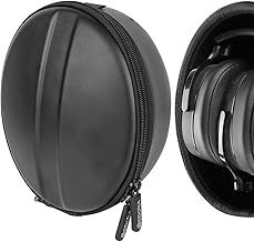 GEEKRIA Shield Headphones Case Compatible with Skullcandy Riff 2, Riff, Crusher Evo/ANC/360, Hesh3, Replacement Hard Shell Travel Carrying Bag with Cable Storage (Black)
