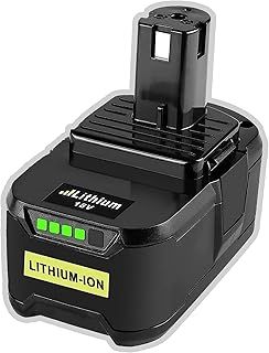 18V 5.5Ah P108 Battery Replacement for Ryobi One+ Battery RB18L50 RB18L40 RB18L25 RB18L15 RB18L13 P108 P102 P103 P104 P105 P106 P107