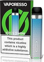 VAPORESSO XROS 3 MINI Vaping Kit, Rechargable, Refillable, Integrated 1000mAh Battery, MTL, Compact, Powerful, Stylish, 2mL, E Cigarettes, E Cig, Starter Kit, Vaporesso Vaping, No Nicotine (Sky Blue)