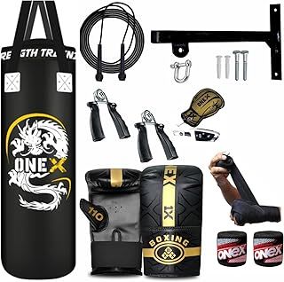 Boxing bag punching bag Filled 3ft set, punch bag Kickboxing MMA Grappling Muay Thai Karate BJJ best punch bags equipment for Indoor or Outdoor boxing Training