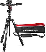 Manfrotto Befree Advanced 3-Way Tripod Kit, Tripod and Fluid Head in Aluminium for Cameras and Camcorders up to 6 kg, Ultra-Compact, Photo Accessories for DSLR , CSC, Mirrorless, Photo and Video