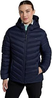 Mountain Warehouse Seasons Womens Padded Jacket - Water Resistant Coat, Puffer Jacket, Front Pockets, Adjustable Elastic Cuffs & Hood - For Autumn, Winter, Outdoors