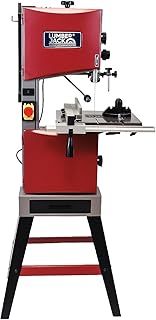 10in 254mm Bandsaw Professional Floor Standing 375W Induction Motor Large Rip Fence Cast Iron Table Top Includes 10mm Blade