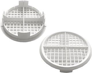 25 x White Plastic 70mm Round Soffit Air Vents/Upvc Push Fit Eaves Disc Fascia