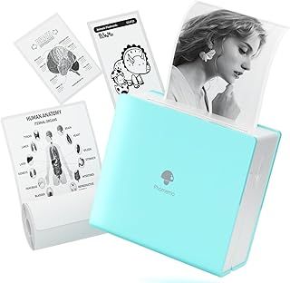 Phomemo M02 Mini Pocket Sticker Printer, Portable Thermal Printer for DIY Creation, Study Notes, Pictures, Receipts, List, Multiple Templates for Phone & Tablet, Green