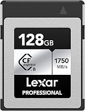 Lexar CFexpress Professional 128GB, Type B, 1000MB/s, 4k video recorder, Silver Series, Grey