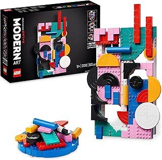 LEGO 31210 ART Modern Art Set, Create A Colourful Abstract Wall Canvas, Home Decor for Living Room or Bedroom, Crafts Creative Activity for Adults and Teens, Gift for Women, Men
