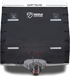 Caravan Front Towing Cover Protector | Universal Full Guard with LED lights & Accessories