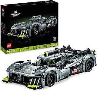 LEGO Technic PEUGEOT 9X8 24H Le Mans Hybrid Hypercar, Iconic Racing Car Model Kit For Adults to Build, 1:10 Scale, Collectible Advanced Motorsport Set, Gift for Men, Women, Him or Her 42156
