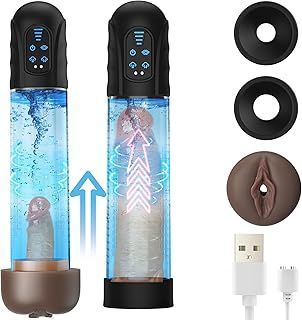 Sex Toys Electric Penis Pump - Male Masturbator Adult Toy Vacuum Erection Pump Penis Enlarger, Sex Toys4mens UK Mastuabors Cock Pump Penistone Enlarger Pump, Penis Pumps for Dildo with 8 Suction Modes