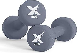 Xn8 Neoprene Dumbbells Pair - Hand Weights for Men & Women - Free Weights for Home Gym, Exercise, Traning and Fitness - Pack of 2