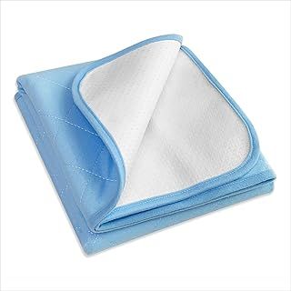 Bedecor Heavy Absorbency Reusable Incontinence Bed Pads for Kids, Adults, Elderly, Pets - Kylie Sheets for Bed, Couch, Sofa, Floor - 70x90cm, Blue New Invention, Anti-Slip