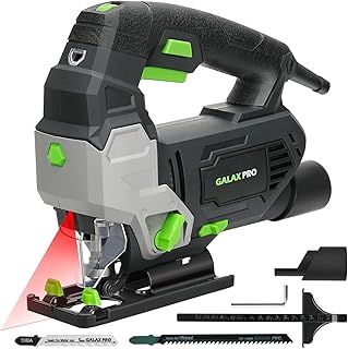 Jigsaw, 800W 3000 SPM Jig Saw Tool, Max ±45° Bevel Cutting Angle, 6 Adjustable Speeds, 4-Position Orbital Action,Laser Guide, Max Cutting Capacity: 100mm Wood, 10mm Metal