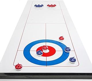 Shuffleboard Curling, 120 x 40CM, Easy Assembly, Tabletop Game for Adults, Kids & Families, Parent-Child Interaction Family Game