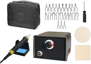 Afantti Wood Burning Pen Tool Kit Set Professional Pyrography Machine Electric Woodburning Leather Burner | 23 Tips | Carry Case | for Adult Starter Beginner Craft