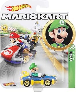 Hot Wheels Mario Kart Collection of 1:64 Scale Die-Cast Replica Vehicles, Toy Collectibles, GBG27