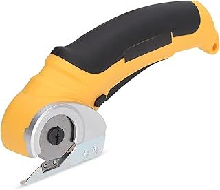 Cordless Electric Scissors, Auto Blade Electric Cardboard Box Cutter 6mm Max Cutting Size, 2000mAh Rechargeable Dressmaker Cutting Tool with Safety Lock, for Fabric Carpet Leather
