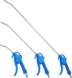 Fippy 3PCS Air Blow Gun with Long Air Blow Nozzle for Precision Machinery, Workshop, Instrument Dust Cleaning (Blue)