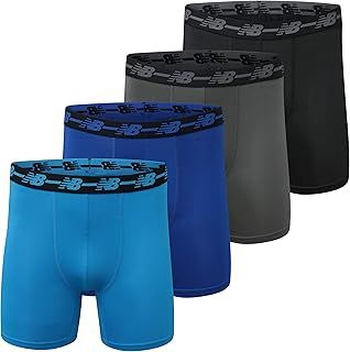 New Balance Men Performance No Fly Boxer Brief (4 Pack)