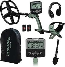 Minelab X-Terra Voyager Professional Metal Detector set for Adults and Children - Pinpoint Mode - Waterproof coil - High Precision - Complete with Headphones, Collapsible Shovel and Carrying Case