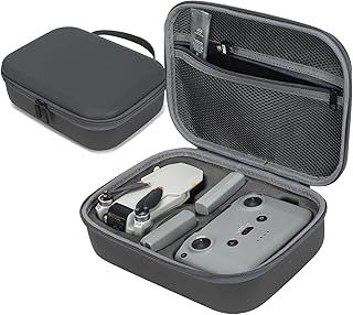Carrying Case for DJI Mini 4K, Protective Hard Shell Leather PU Storage Bag for DJI Mini 4K / Mini 2 SE Drone and Controller with Mesh Pocket for Accessories